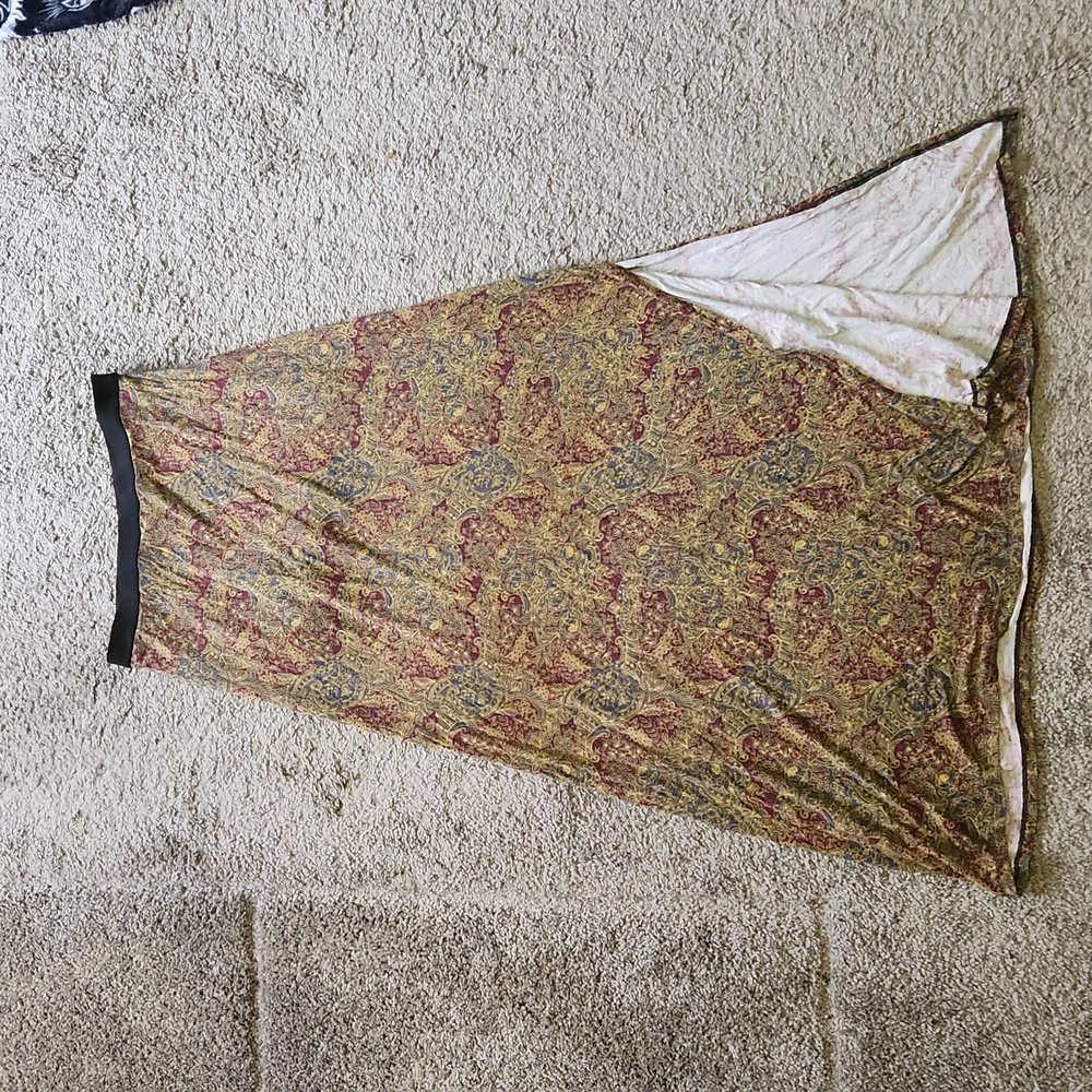 Brocade print skirt